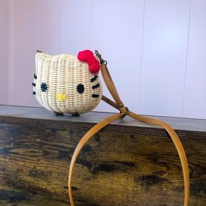 Hello Kitty Wicker Bag- Mini
